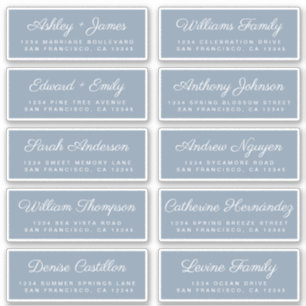Calligraphy Guest Address Labels ORDER 6” or 8”!