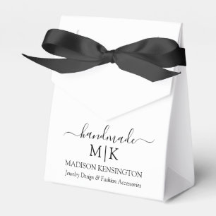 Calligraphy Handmade Monogram or Add Logo Business Favour Box