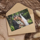 Calligraphy Handwritten Wedding Thank You Photo