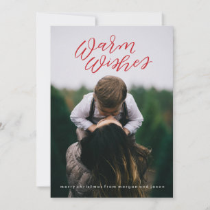 Calligraphy Holiday Photo Card