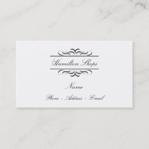 Calligraphy Label Business Cards