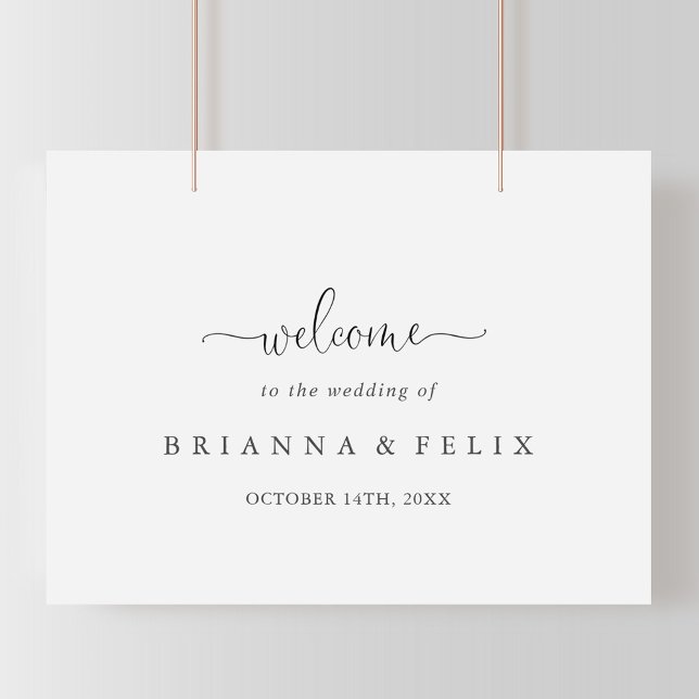 Calligraphy Love Fancy Script Wedding Welcome Sign (Creator Uploaded)