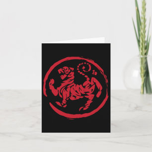 Calligraphy Martial Arts Year Tiger Symbol Karate  Card