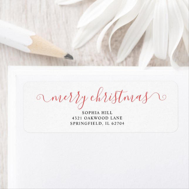 Calligraphy Merry Christmas White (Insitu)