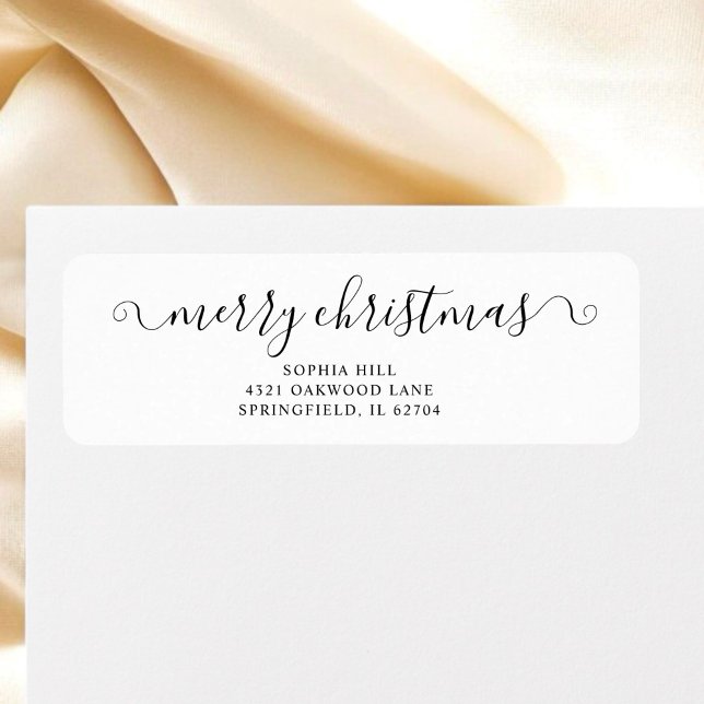 Calligraphy Merry Christmas White (Creator Uploaded)