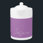 Calligraphy Minimalist Custom Own Name Lavender<br><div class="desc">There's no need for confusion. A plain,  simple,  innovative design. This is you.</div>