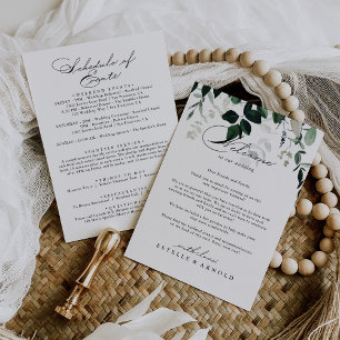 Calligraphy Minimalist Wedding Welcome Letter