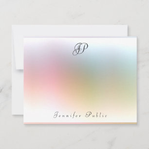 Calligraphy Monogram Colourful Template Elegant