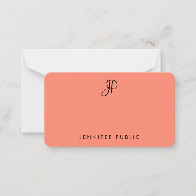 Calligraphy Monogrammed Elegant Colours Template (Front)