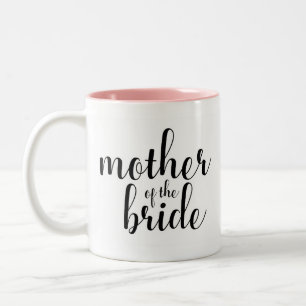 Calligraphy mother of the bride, bridal mug