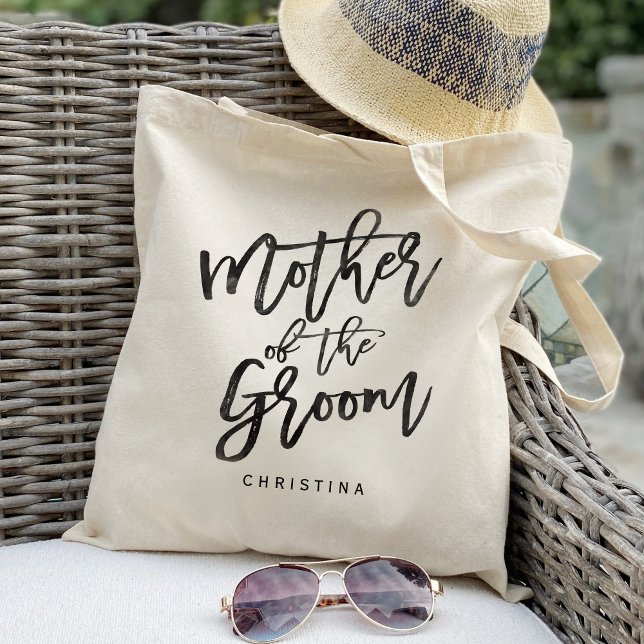Calligraphy mother of the groom tote bag (Creator Uploaded)
