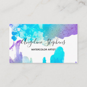 Calligraphy Name Artist Add Your Artwork Business Card
