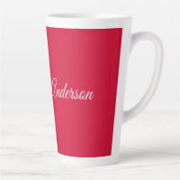 Calligraphy Name Elegant Cherry Red Personalised