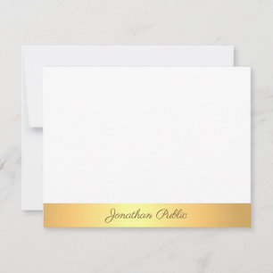 Calligraphy Name Text Gold White Template Elegant