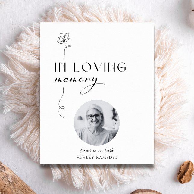 Calligraphy Photo In Loving Memory Wedding Sign (Creator Uploaded)