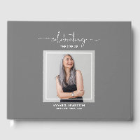 Calligraphy Photo Memorial Remembrance Guest Book