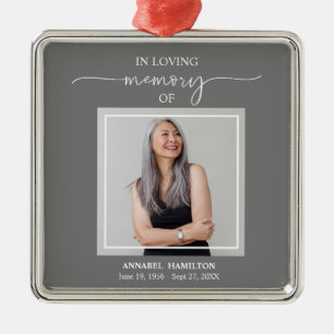 Calligraphy Photo Memorial Remembrance Metal Ornam Metal Tree Decoration