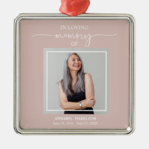 Calligraphy Photo Memorial Remembrance Metal Ornam Metal Tree Decoration