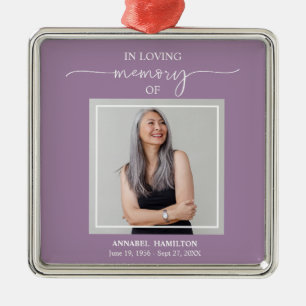 Calligraphy Photo Memorial Remembrance Metal Tree Decoration