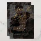 Calligraphy Photo Overlay Wedding Save The Date