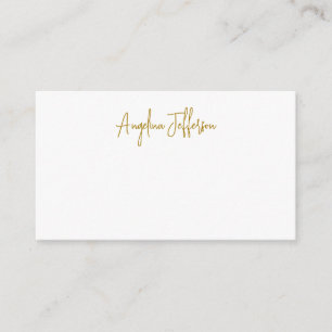 Calligraphy Professional Elegant Gold Color Enclosure Card