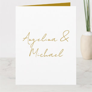 Calligraphy Professional Elegant Gold Colour Card