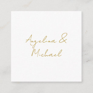 Calligraphy Professional Elegant Gold Colour Enclosure Card