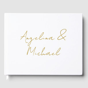 Calligraphy Professional Elegant Gold Colour Guest Book