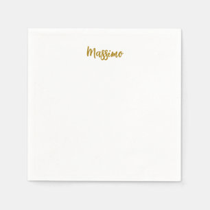 Calligraphy Professional Elegant Gold Colour Napkin