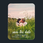 Calligraphy Save the Date Wedding Photo Magnet<br><div class="desc">Calligraphy Save the Date Wedding Photo Magnet</div>
