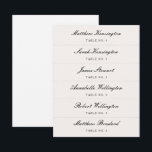 Calligraphy Script Custom Name Wedding Place Cards<br><div class="desc">DIY Cut Yourself Calligraphy Script Custom Name Wedding Place Cards - please note that these wedding place cards don't come cut,  but you can easily cut these place card templates along the light grey lines yourself.</div>