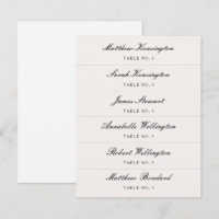 Calligraphy Script Custom Name Wedding Place Cards