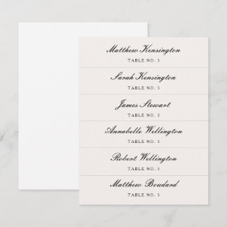 Calligraphy Script Custom Name Wedding Place Cards