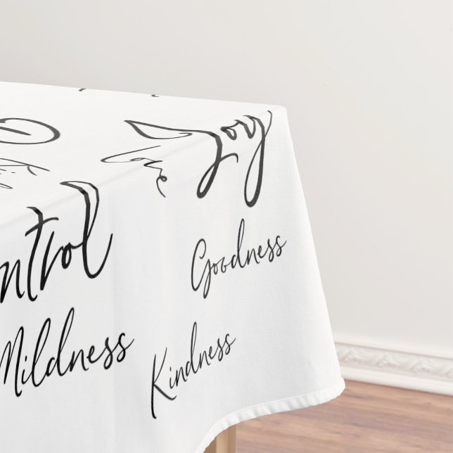 Calligraphy Script Fruitage of the Spirit  Tablecloth (Creator Uploaded)