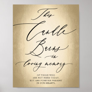 Calligraphy Script In Loving Memory Wedding Sign