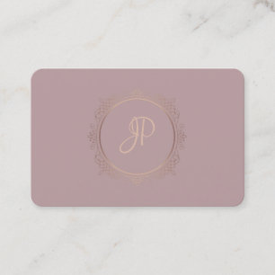 Calligraphy Script Modern Monogram Template Business Card