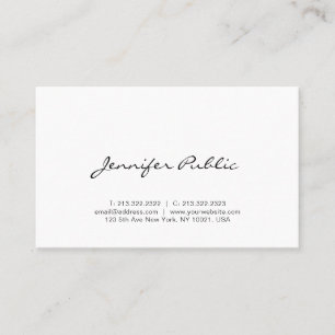Calligraphy Script Modern Simple Professional Cute Business Card