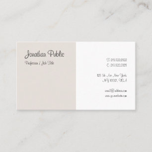 Calligraphy Script Modern Simple Template Elegant Business Card