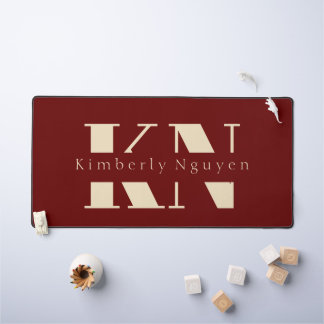 calligraphy script Name Desk Mat