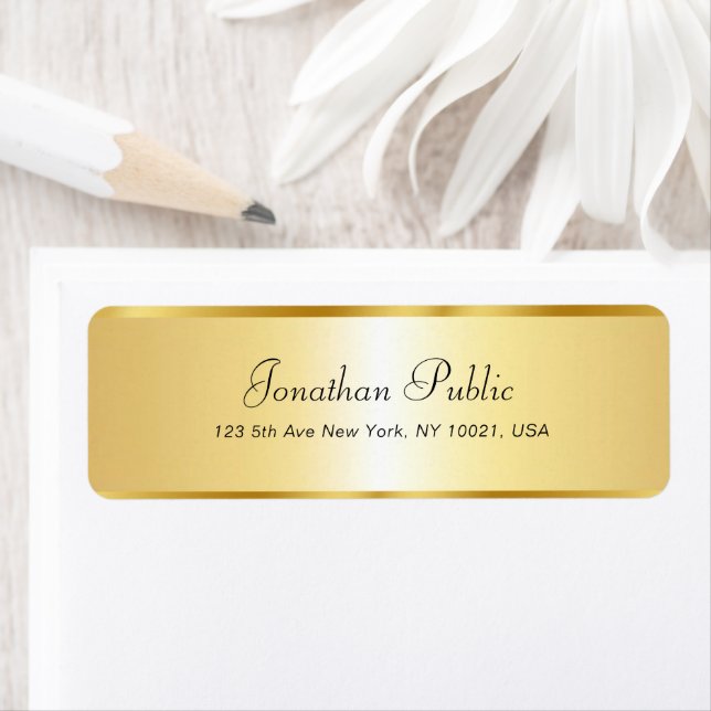 Calligraphy Script Name Elegant Gold Template (Insitu)