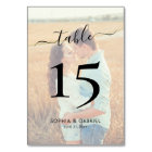 Calligraphy Script Photo Wedding Double Sided