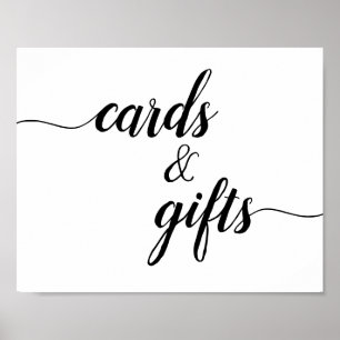 Calligraphy Script Wedding Cards & Gifts Sign