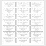 Calligraphy Script Wedding Guest Address Labels<br><div class="desc">Make your wedding invitation envelopes with these elegant calligraphy script guest address labels. These labels feature a clean and simple serif font with a handwritten script accent, creating a romantic and sophisticated look. These versatile labels are perfect for addressing not only wedding invitations, but also bridal shower guest lists, graduation...</div>