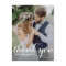 Calligraphy Script Wedding Thank You Postcard