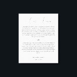 Calligraphy Script Wedding Vows Canvas Print<br><div class="desc">Modern and elegant design printed Calligraphy Script Wedding Vows Canvas Print that can be customised with your text. Please click the "Customise it" button and use our design tool to modify this template. Check out the Graphic Art Design store for other products that match this design!</div>