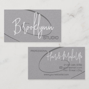 Calligraphy Signature Professional Hair Studio Business Card