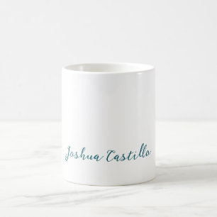 Calligraphy Simple Plain Professional Name Coffee Mug