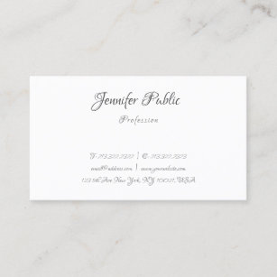 Calligraphy Simple Professional Elegant Template Business Card