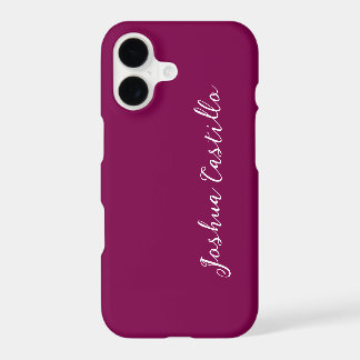 Calligraphy Simple Wine Color Professional Name