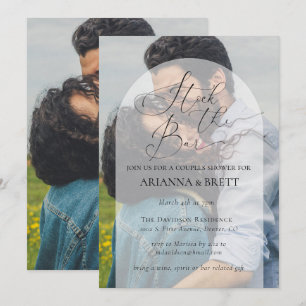 Calligraphy Stock the Bar Couples Shower Invitatio Invitation